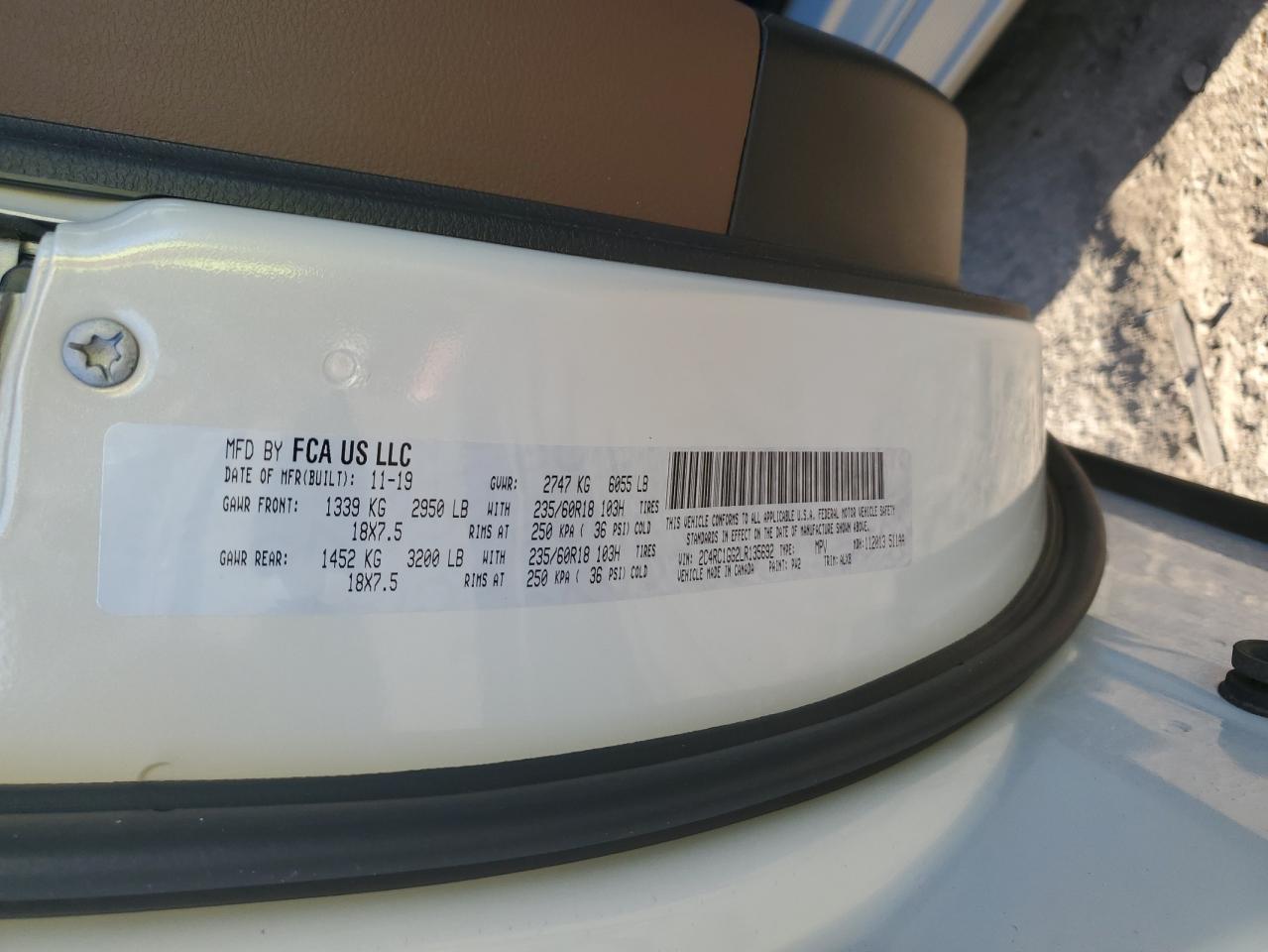 2020 Chrysler Pacifica Limited VIN: 2C4RC1GG2LR135692 Lot: 92455635