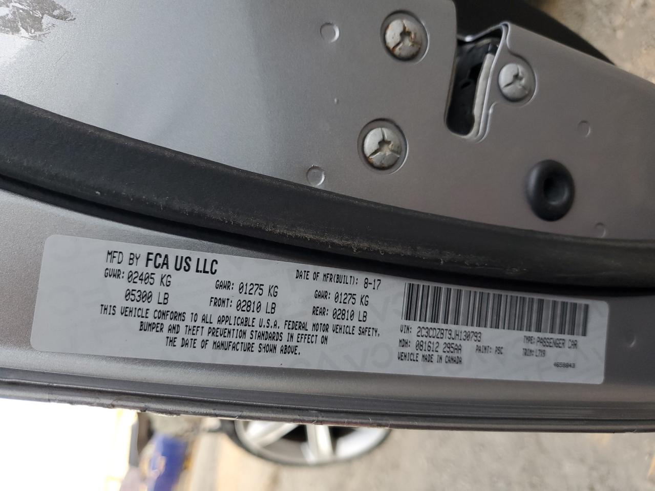 2018 Dodge Challenger R/T VIN: 2C3CDZBT9JH130793 Lot: 91730915