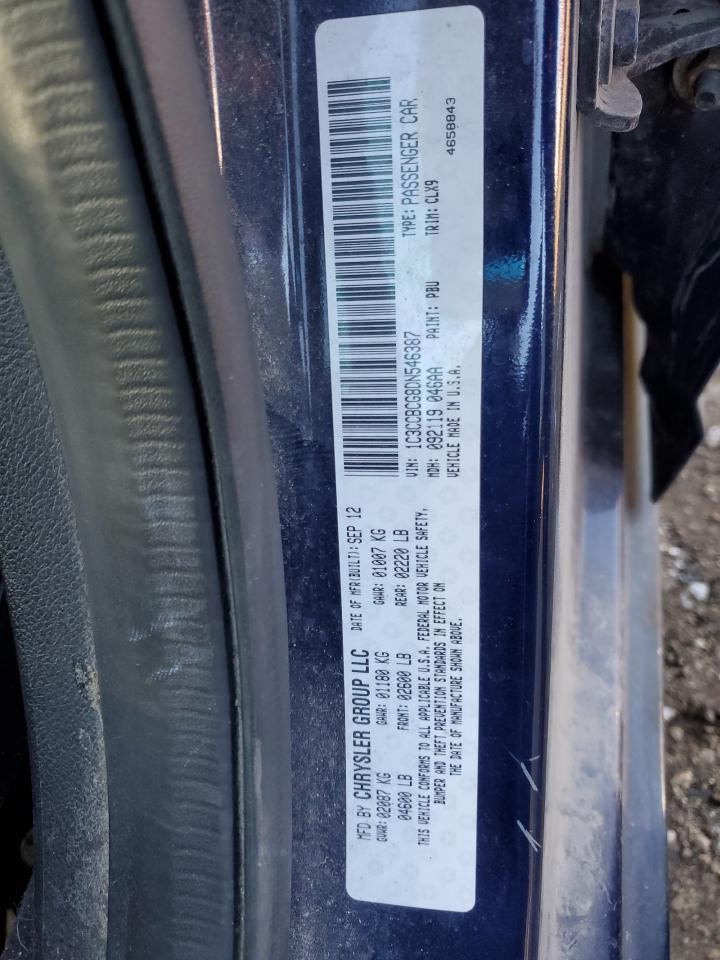 2013 Chrysler 200 Limited VIN: 1C3CCBCG8DN546387 Lot: 92532855