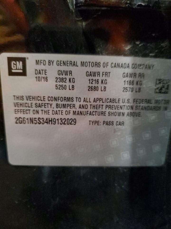 2017 Cadillac Xts Luxury VIN: 2G61N5S34H9132029 Lot: 92887615