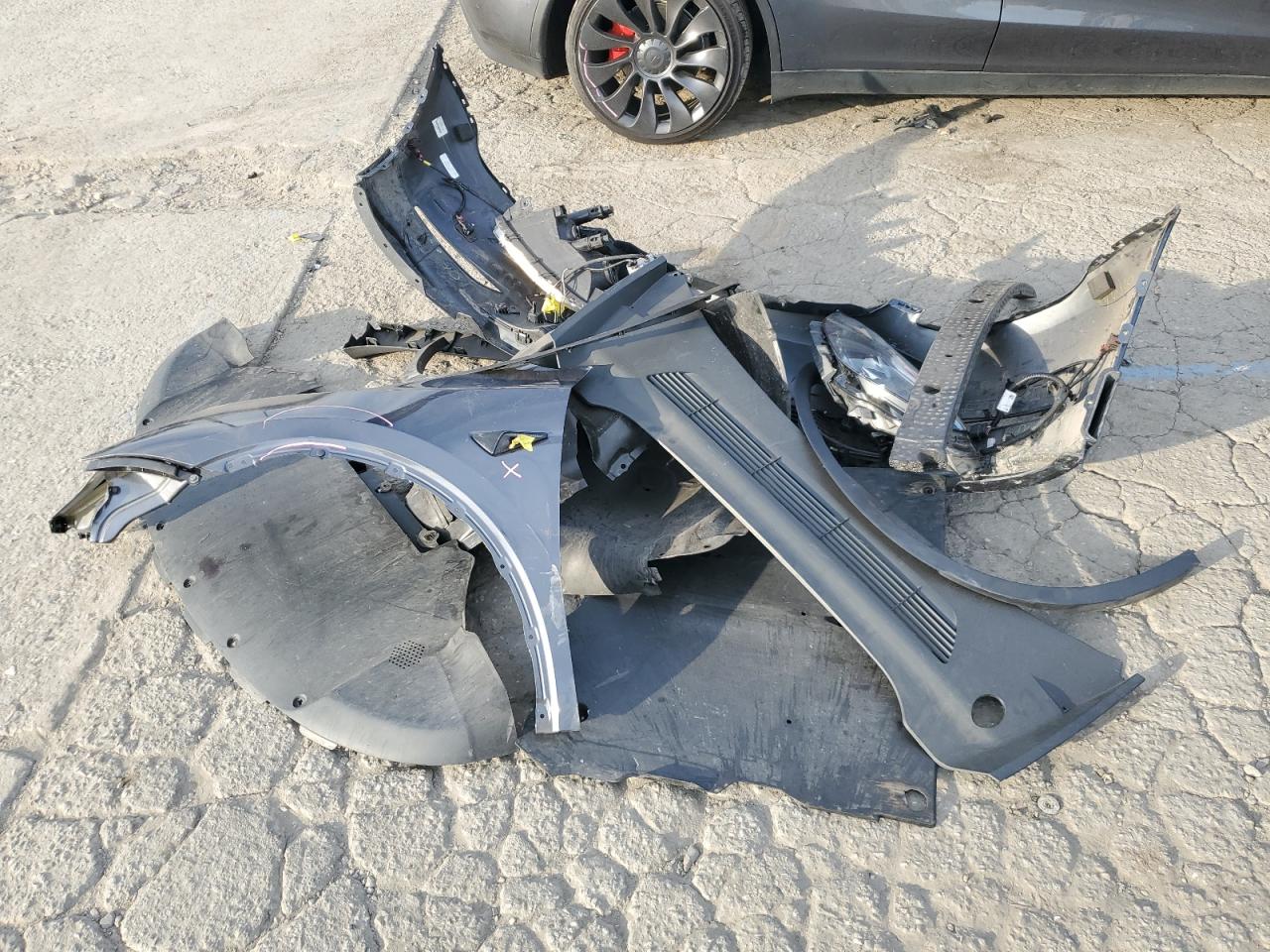 2022 Tesla Model Y VIN: 7SAYGDEF6NF487557 Lot: 91831595