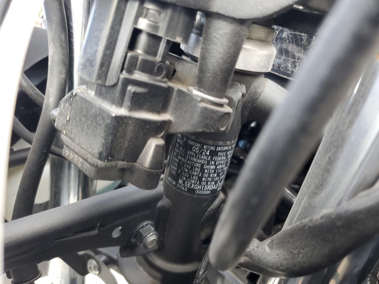 2024 Kawasaki Ex500 H VIN: ML5EXGH15RDA27088 Lot: 92714895