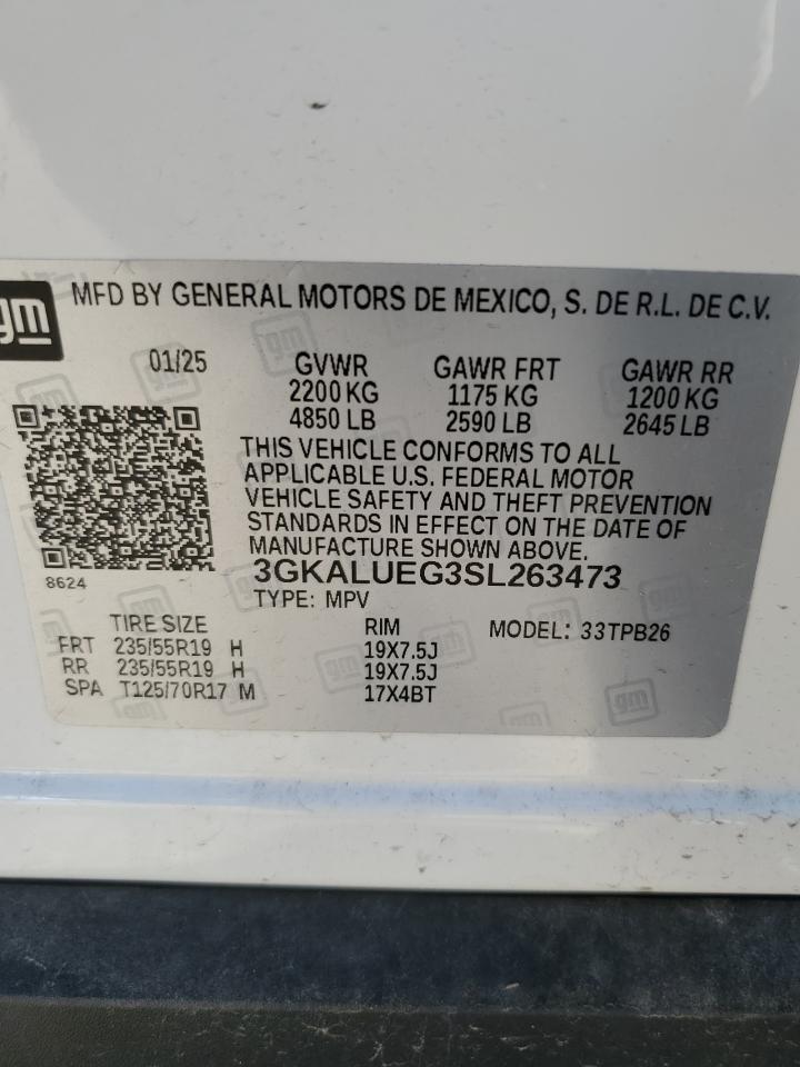2025 GMC Terrain Elevation VIN: 3GKALUEG3SL263473 Lot: 93696075