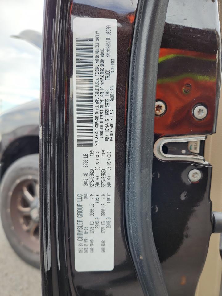 2011 Dodge Ram 1500 VIN: 1D7RV1GT1BS515875 Lot: 91687305