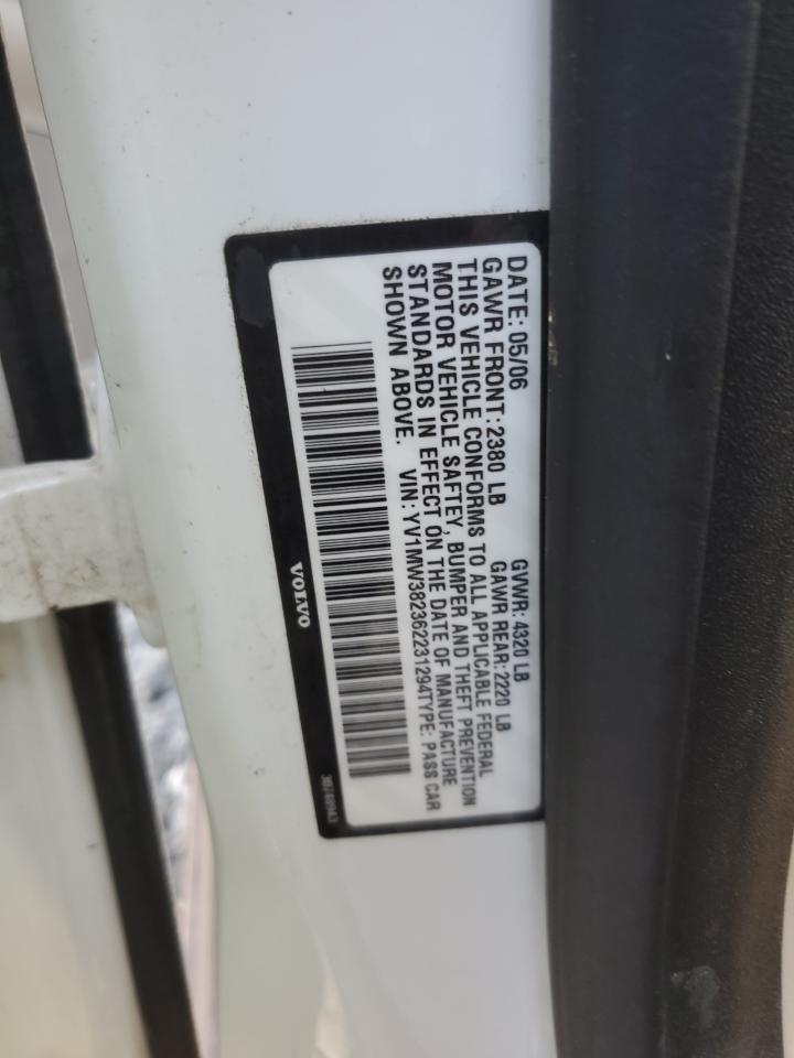 2006 Volvo V50 2.4I VIN: YV1MW382362231294 Lot: 82648545