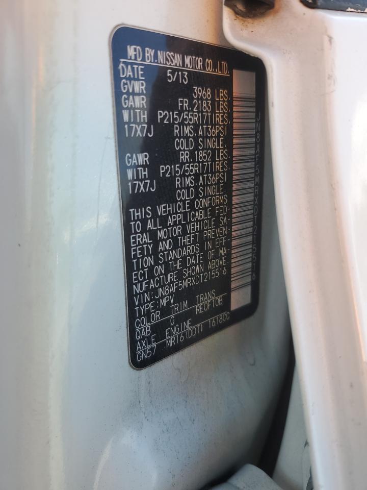 2013 Nissan Juke S VIN: JN8AF5MRXDT215516 Lot: 90887095