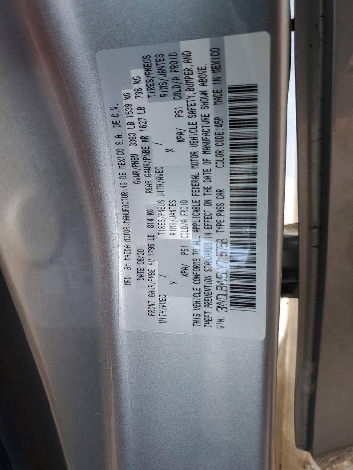 2020 Toyota Yaris L VIN: 3MYDLBYV5LY715758 Lot: 92502715