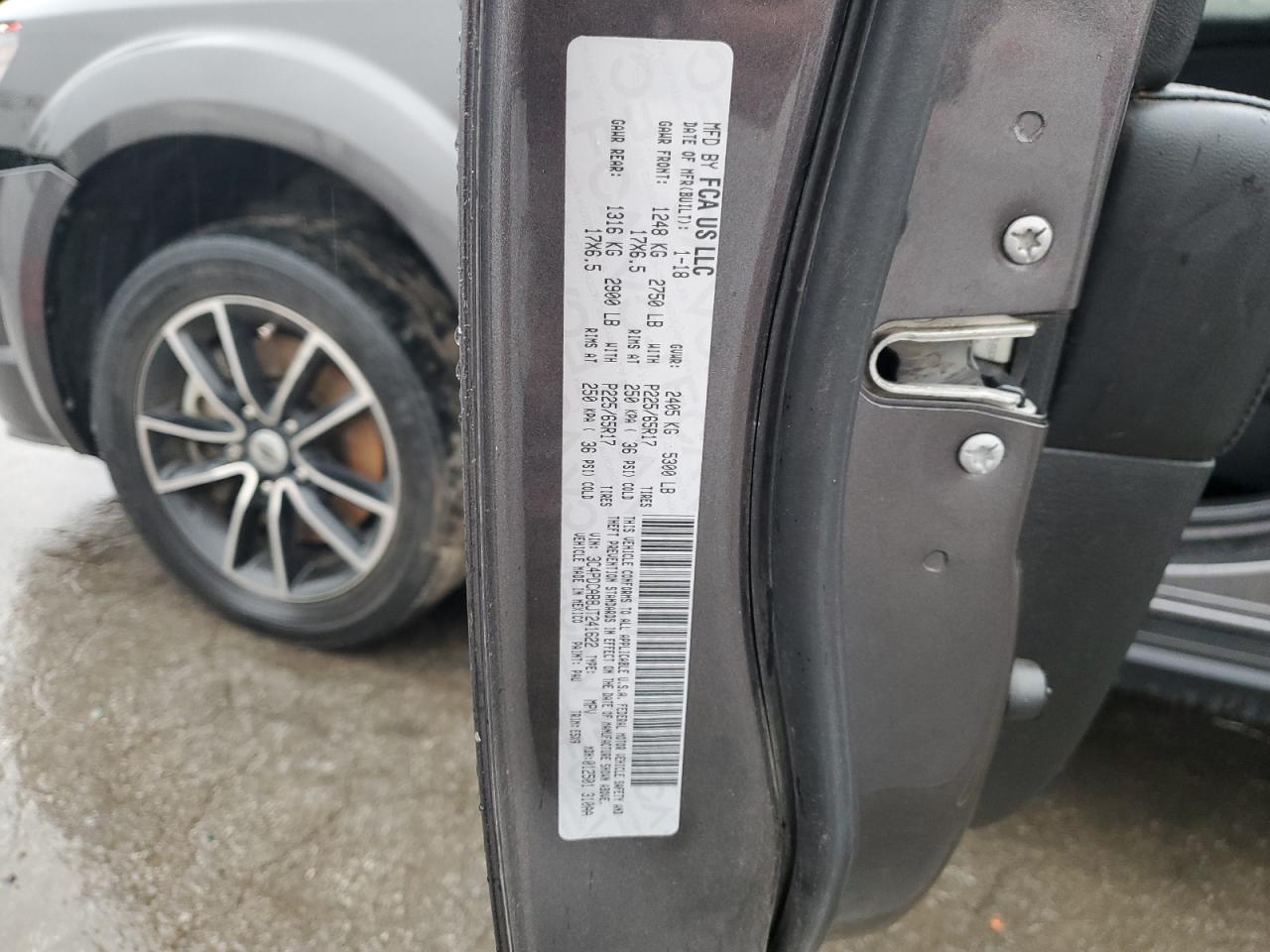 2018 Dodge Journey Se VIN: 3C4PDCAB8JT241622 Lot: 93532405