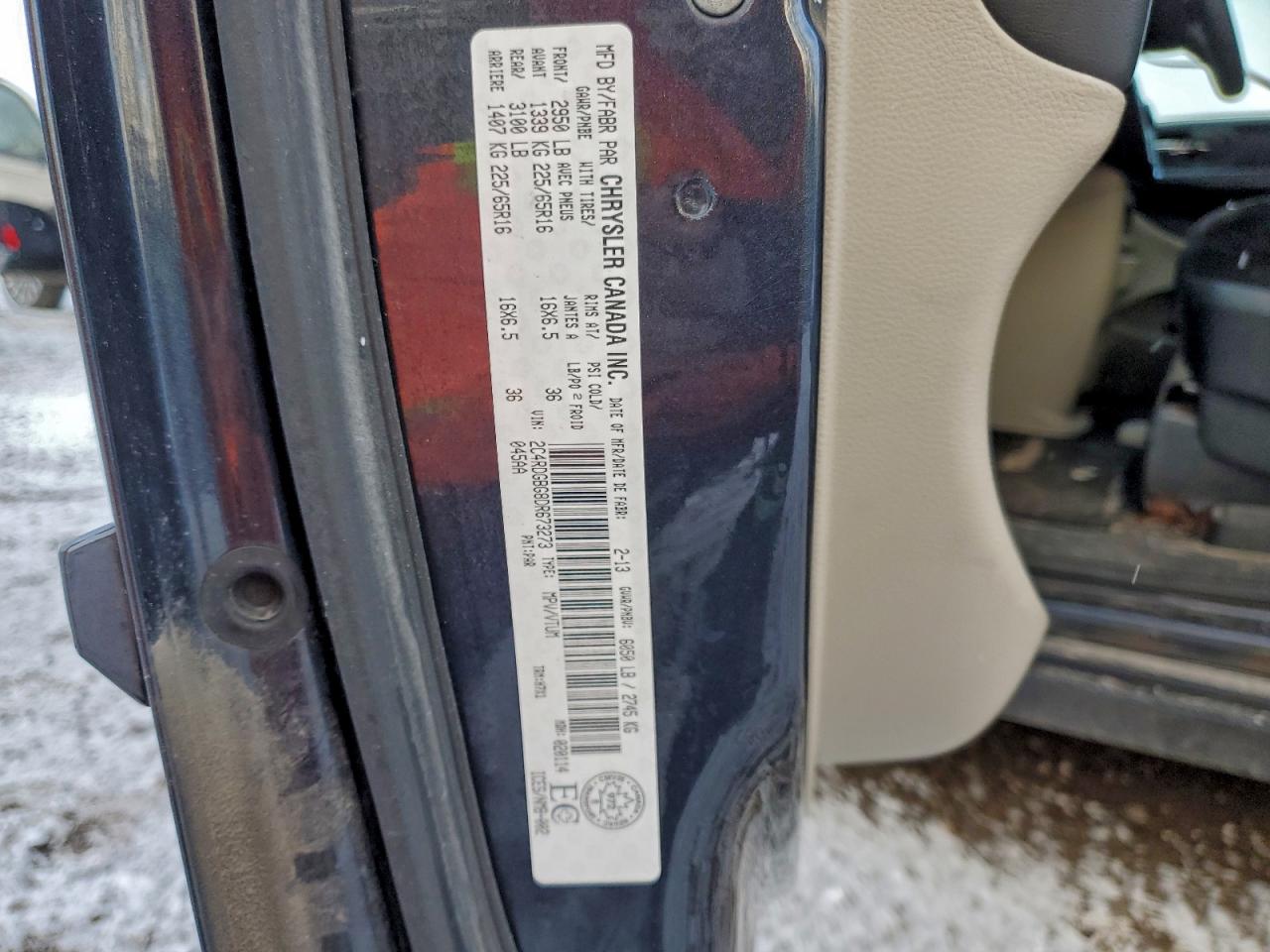 2013 Dodge Grand Caravan Se VIN: 2C4RDGBG8DR673273 Lot: 94734305