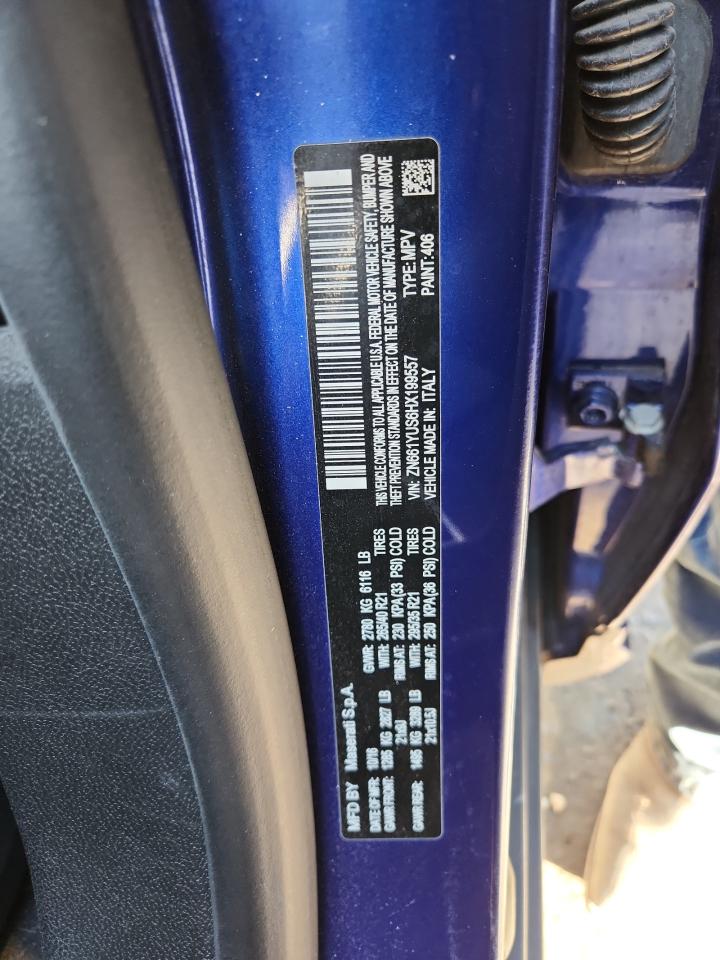 2017 Maserati Levante S Sport VIN: ZN661YUS6HX199557 Lot: 92362505