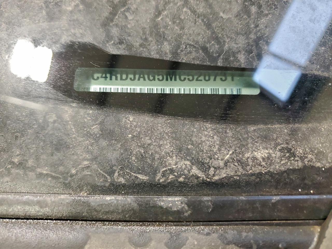 2021 Dodge Durango Sxt VIN: 1C4RDJAG5MC520731 Lot: 95002965