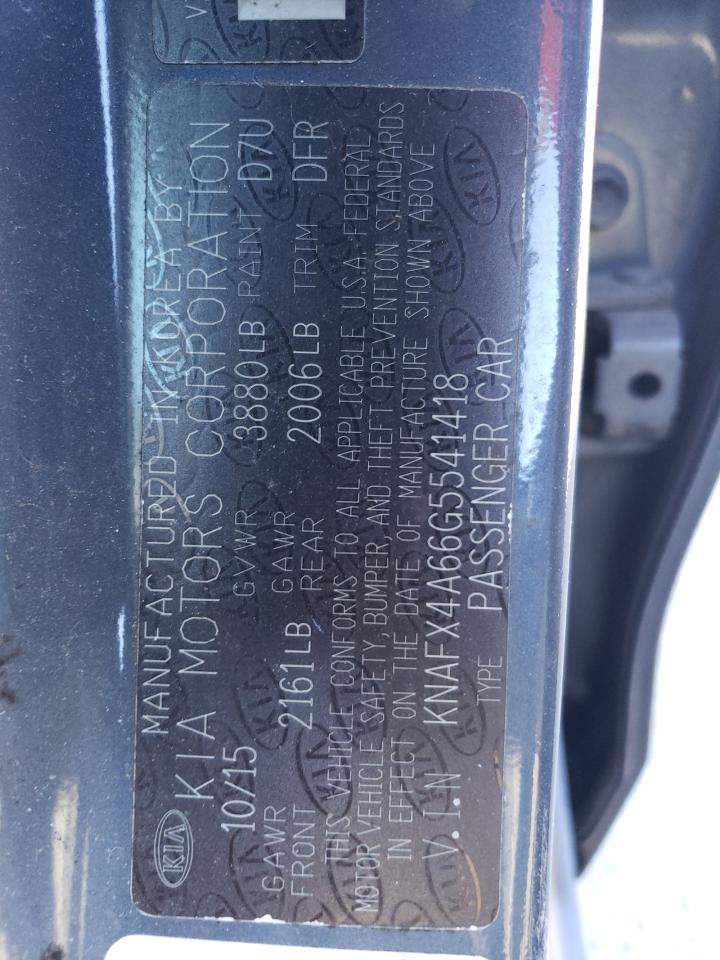 2016 Kia Forte Lx VIN: KNAFX4A66G5541418 Lot: 92906635