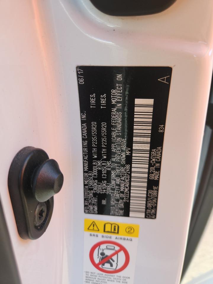 2017 Lexus Rx 350 Base VIN: 2T2ZZMCA6HC072486 Lot: 91367885