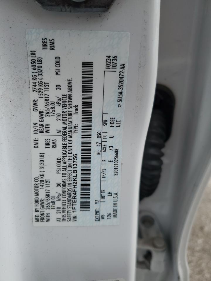 2019 Ford Ranger Xl VIN: 1FTER4FH2KLB13756 Lot: 93659495