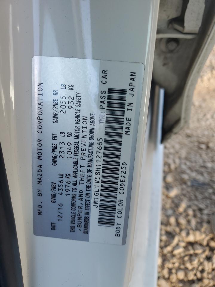 2017 Mazda 6 Touring VIN: JM1GL1V58H1127665 Lot: 92947105