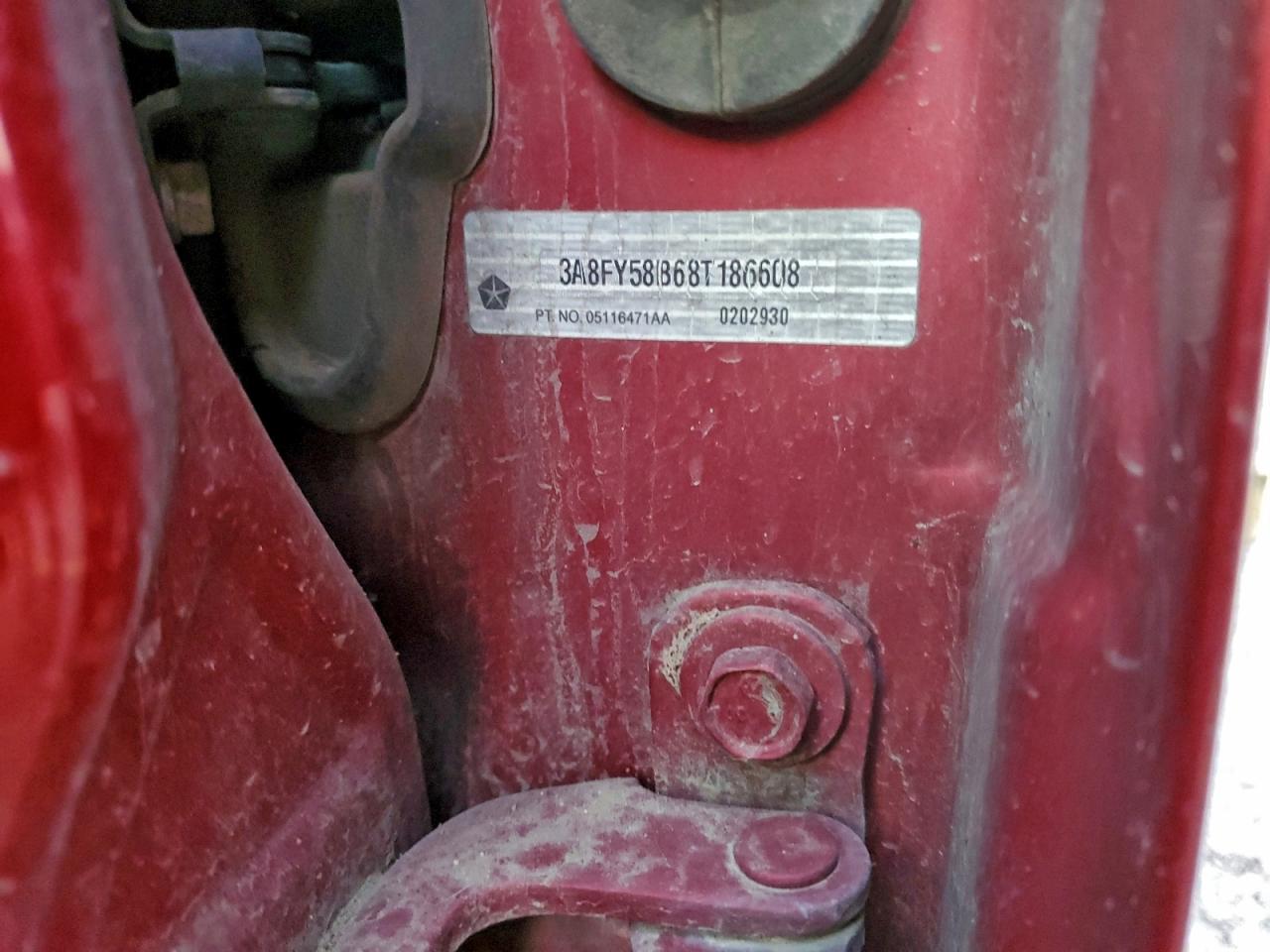 2008 Chrysler Pt Cruiser Touring VIN: 3A8FY58B68T186608 Lot: 93308595