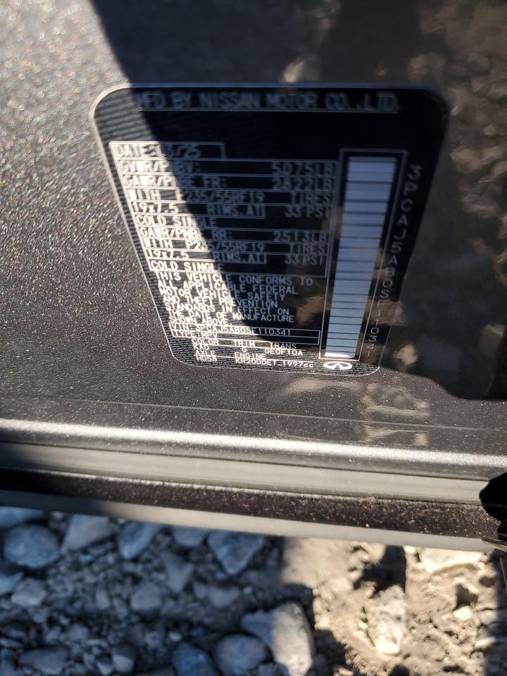 2025 Infiniti Qx50 Pure VIN: 3PCAJ5AB0SF110341 Lot: 90904425