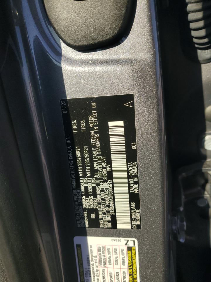 2023 Lexus Rx 350 Base VIN: 2T2BAMBA3PC005613 Lot: 93583315