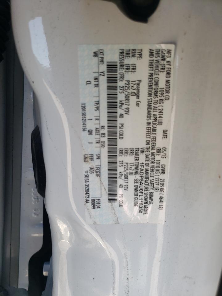 2015 Ford C-Max Se VIN: 1FADP5AU0FL118350 Lot: 91841605