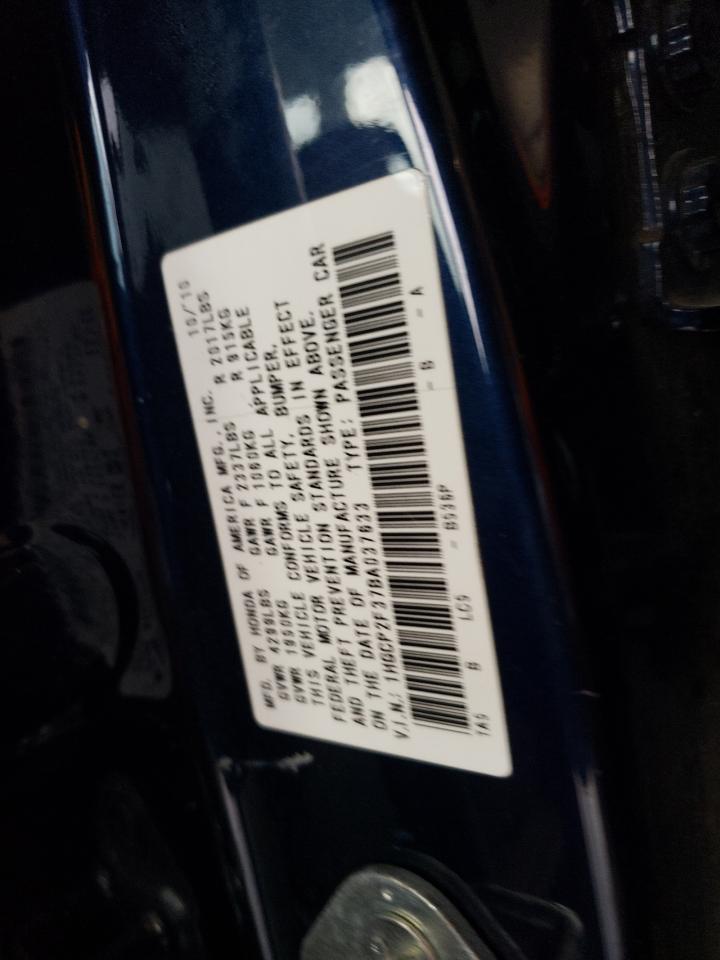 2011 Honda Accord Lx VIN: 1HGCP2F37BA037633 Lot: 93748805