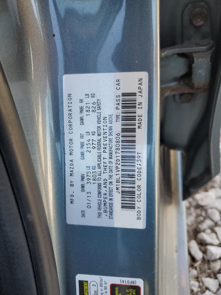 2013 Mazda 3 I VIN: JM1BL1VP2D1780806 Lot: 92054635