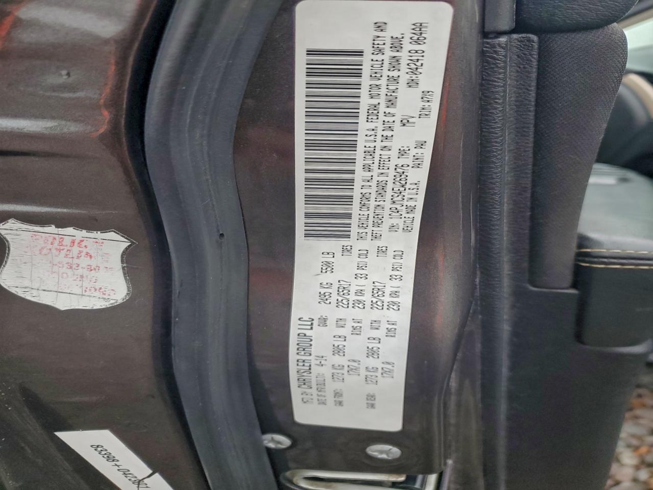 2014 Jeep Cherokee Latitude VIN: 1C4PJMCS4EW269476 Lot: 93769815