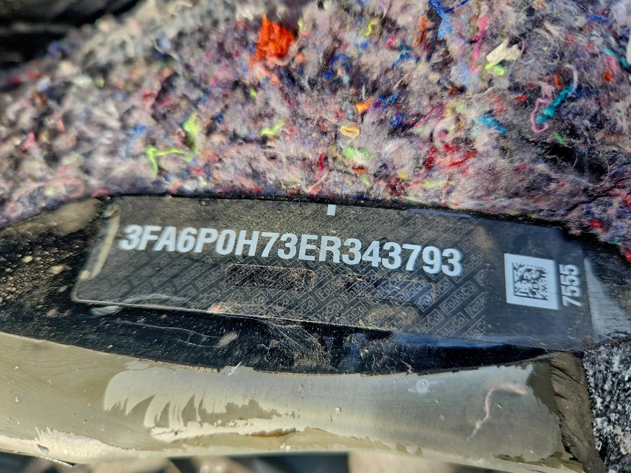 2014 Ford Fusion Se VIN: 3FA6P0H73ER343793 Lot: 94343195