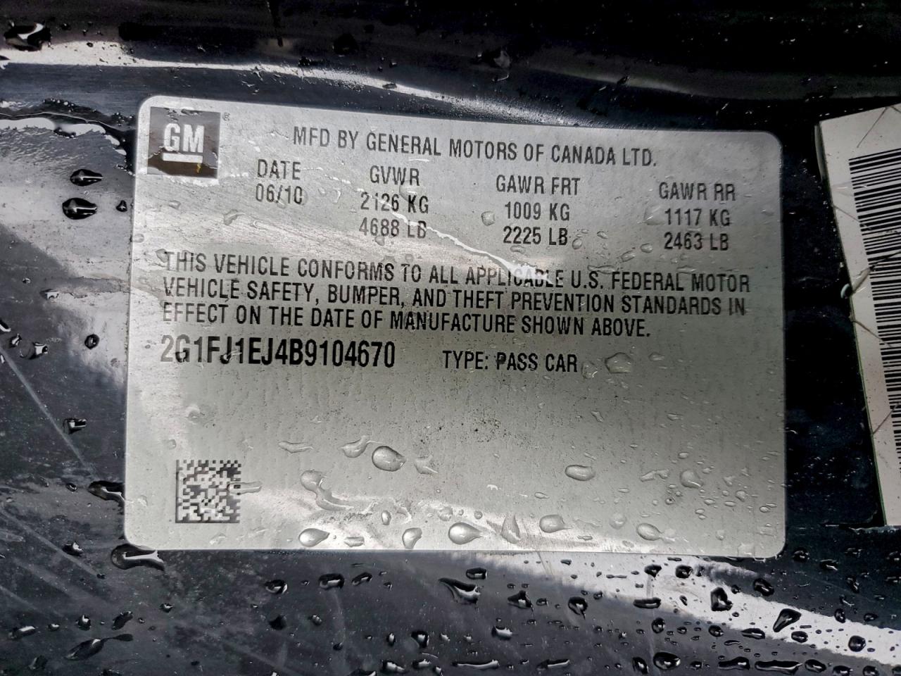 2011 Chevrolet Camaro Ss VIN: 2G1FJ1EJ4B9104670 Lot: 93357745