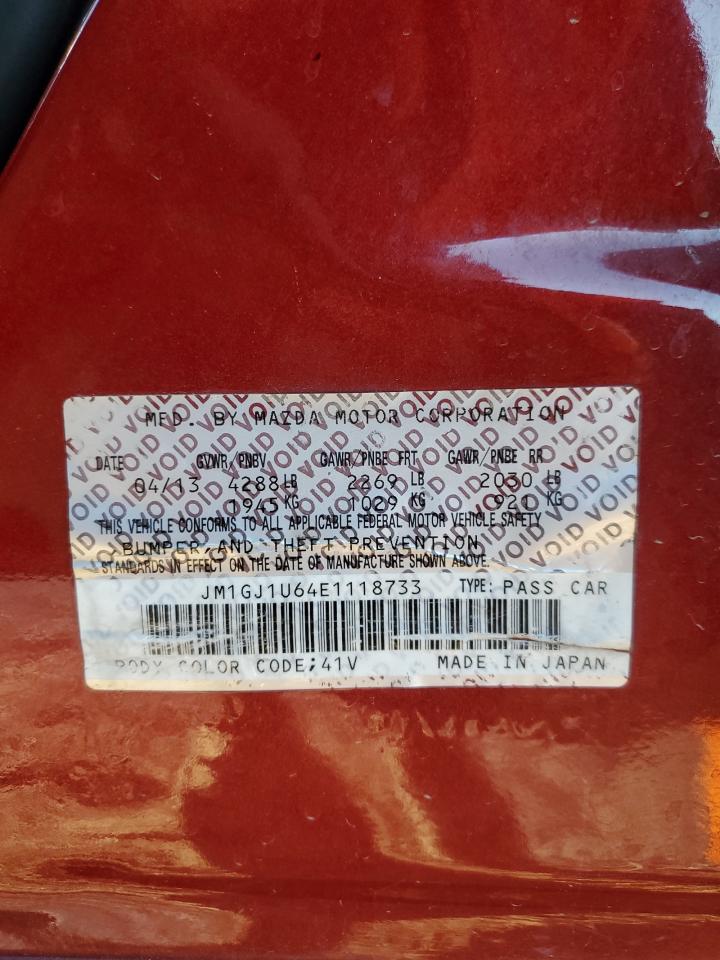 2014 Mazda 6 Sport VIN: JM1GJ1U64E1118733 Lot: 91304595