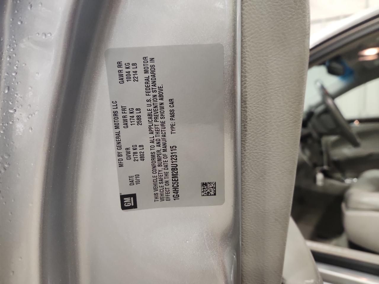 2011 Buick Lucerne Cxl VIN: 1G4HC5EM2BU123115 Lot: 93128445