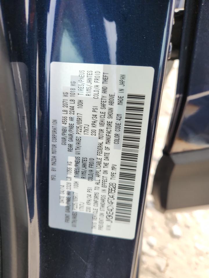 2015 Mazda Cx-5 Touring VIN: JM3KE4CY4F0476528 Lot: 91655145