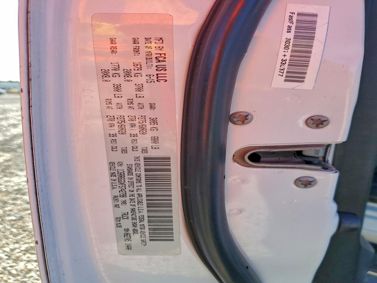 2015 Ram 1500 Slt VIN: 1C6RR6GGXFS742798 Lot: 91883925