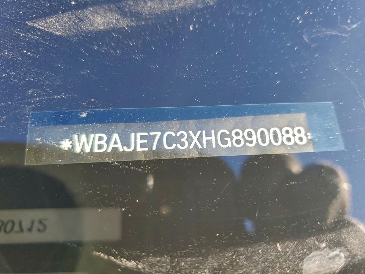 2017 BMW 540 Xi VIN: WBAJE7C3XHG890088 Lot: 93550405