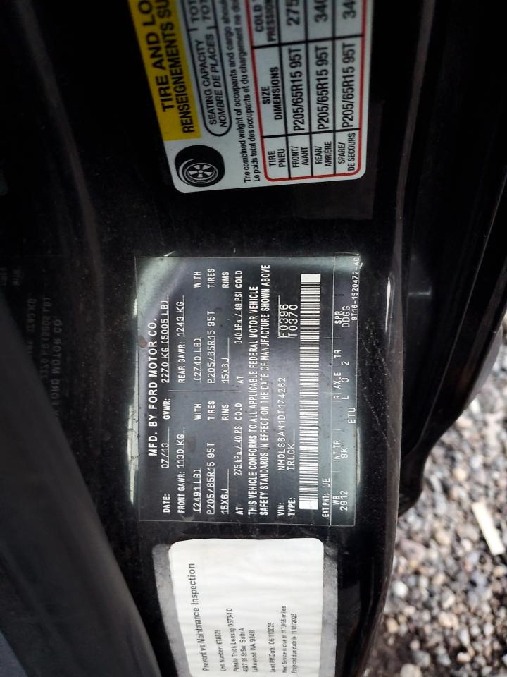 2013 Ford Transit Connect Delivery Van VIN: NM0LS6AN1DT174262 Lot: 93222115