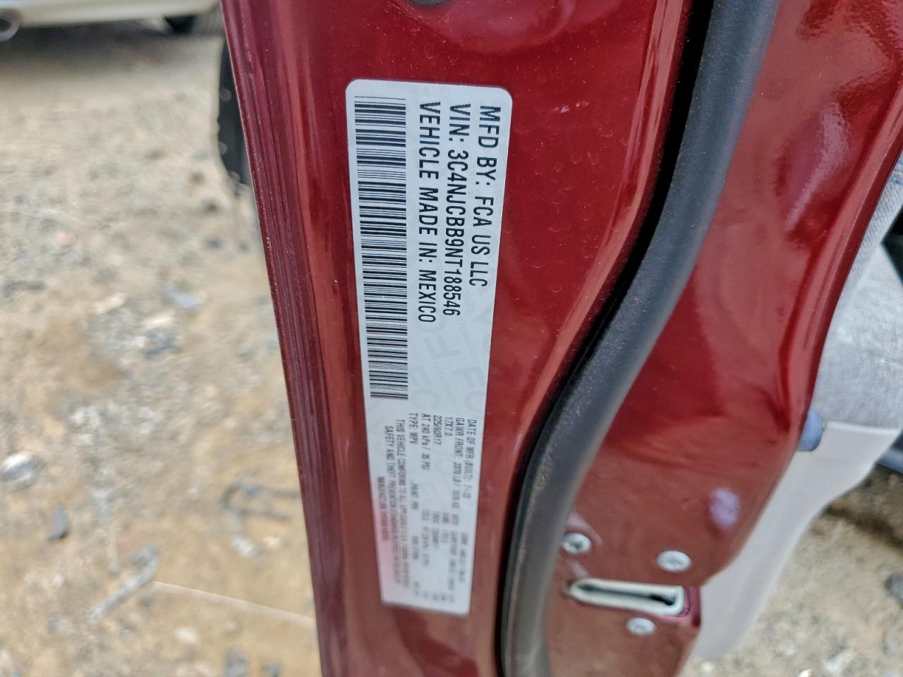 2022 Jeep Compass Latitude VIN: 3C4NJCBB9NT188546 Lot: 92653275