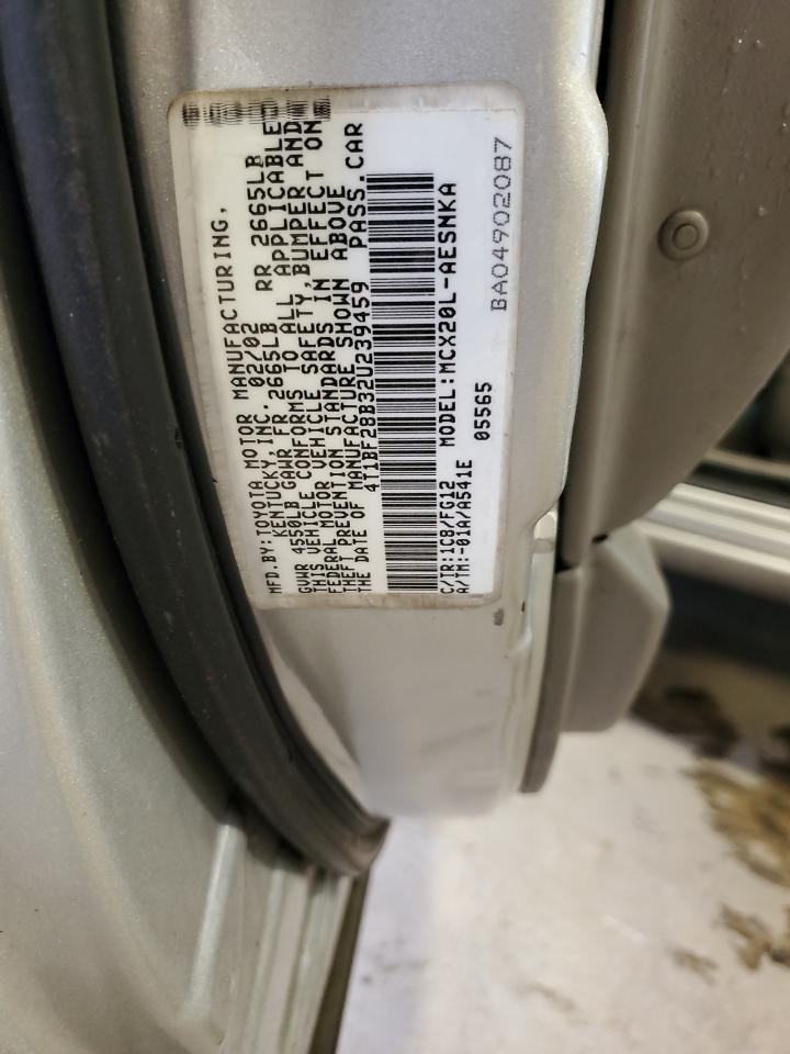 2002 Toyota Avalon Xl VIN: 4T1BF28B32U239459 Lot: 93499915