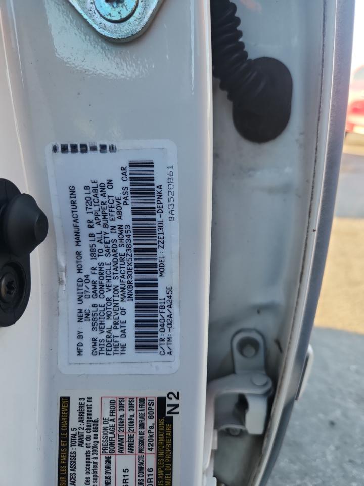 2005 Toyota Corolla Ce VIN: 1NXBR30EX5Z383453 Lot: 94036785