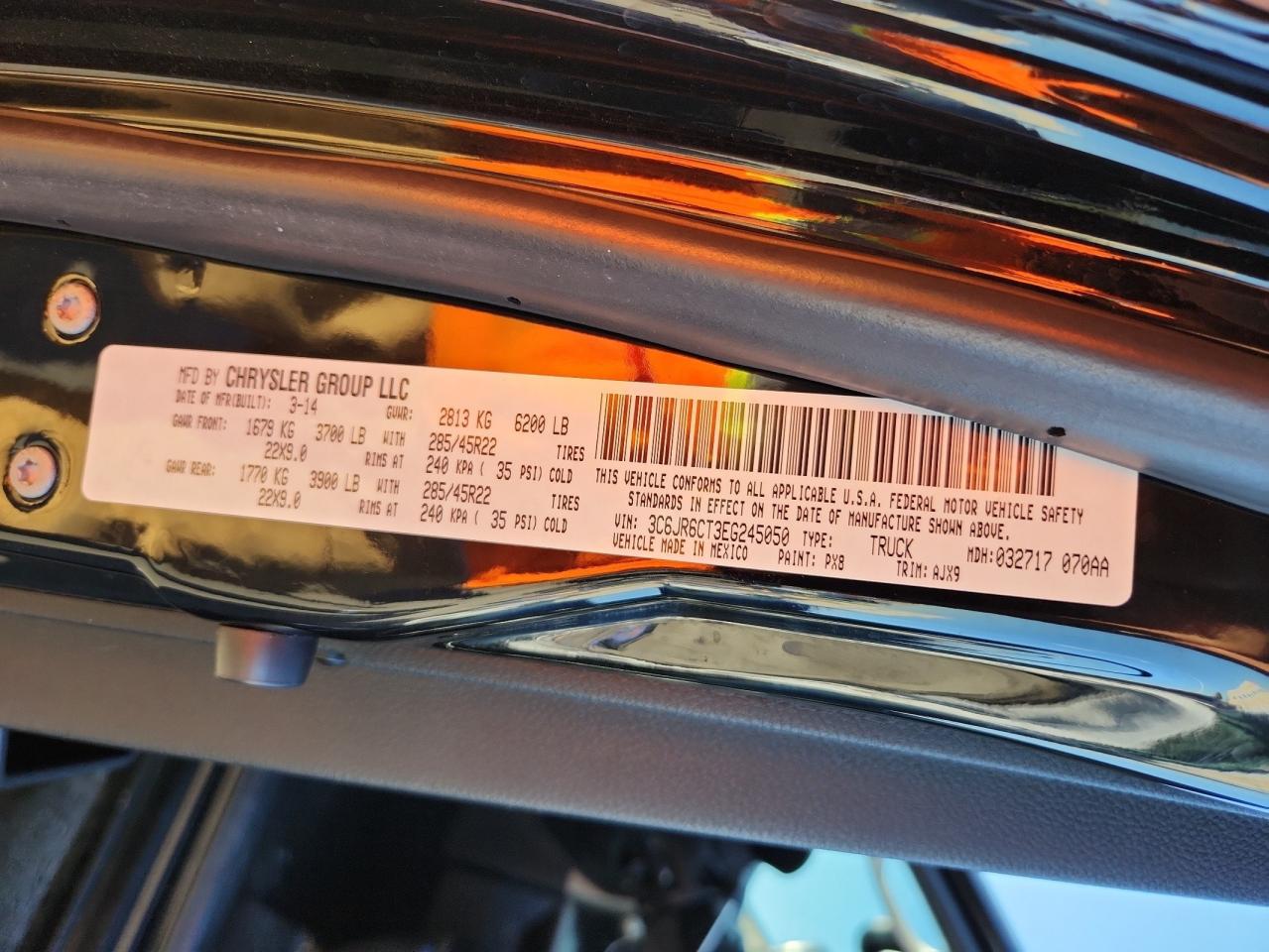 2014 Ram 1500 Sport VIN: 3C6JR6CT3EG245050 Lot: 90928545