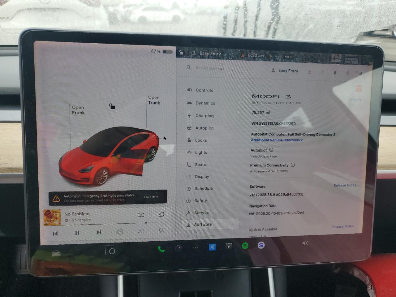 2019 Tesla Model 3 VIN: 5YJ3E1EA6KF417259 Lot: 92197955