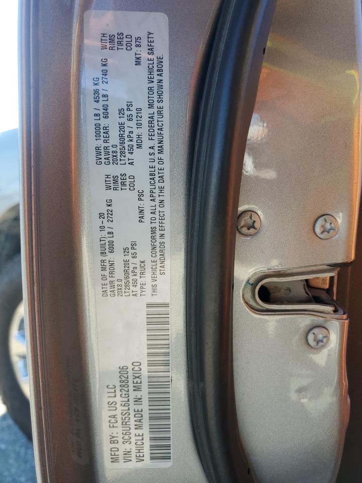 2020 Ram 2500 Limited VIN: 3C6UR5SL6LG288206 Lot: 93663075