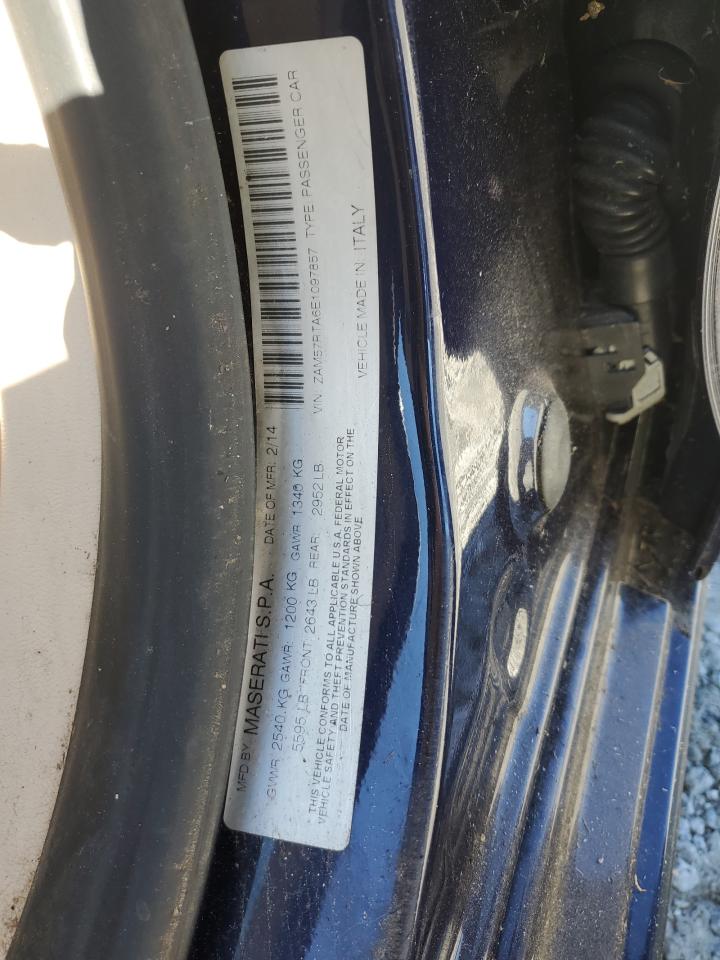 2014 Maserati Ghibli S VIN: ZAM57RTA6E1097857 Lot: 85425455