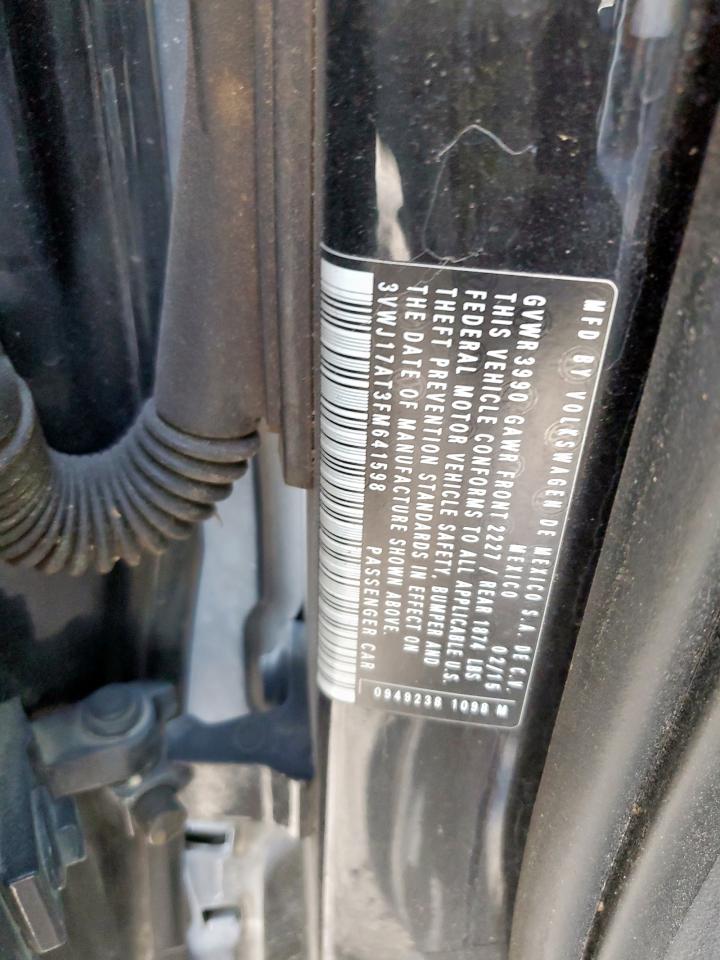 2015 Volkswagen Beetle 1.8T VIN: 3VWJ17AT3FM641598 Lot: 93725115