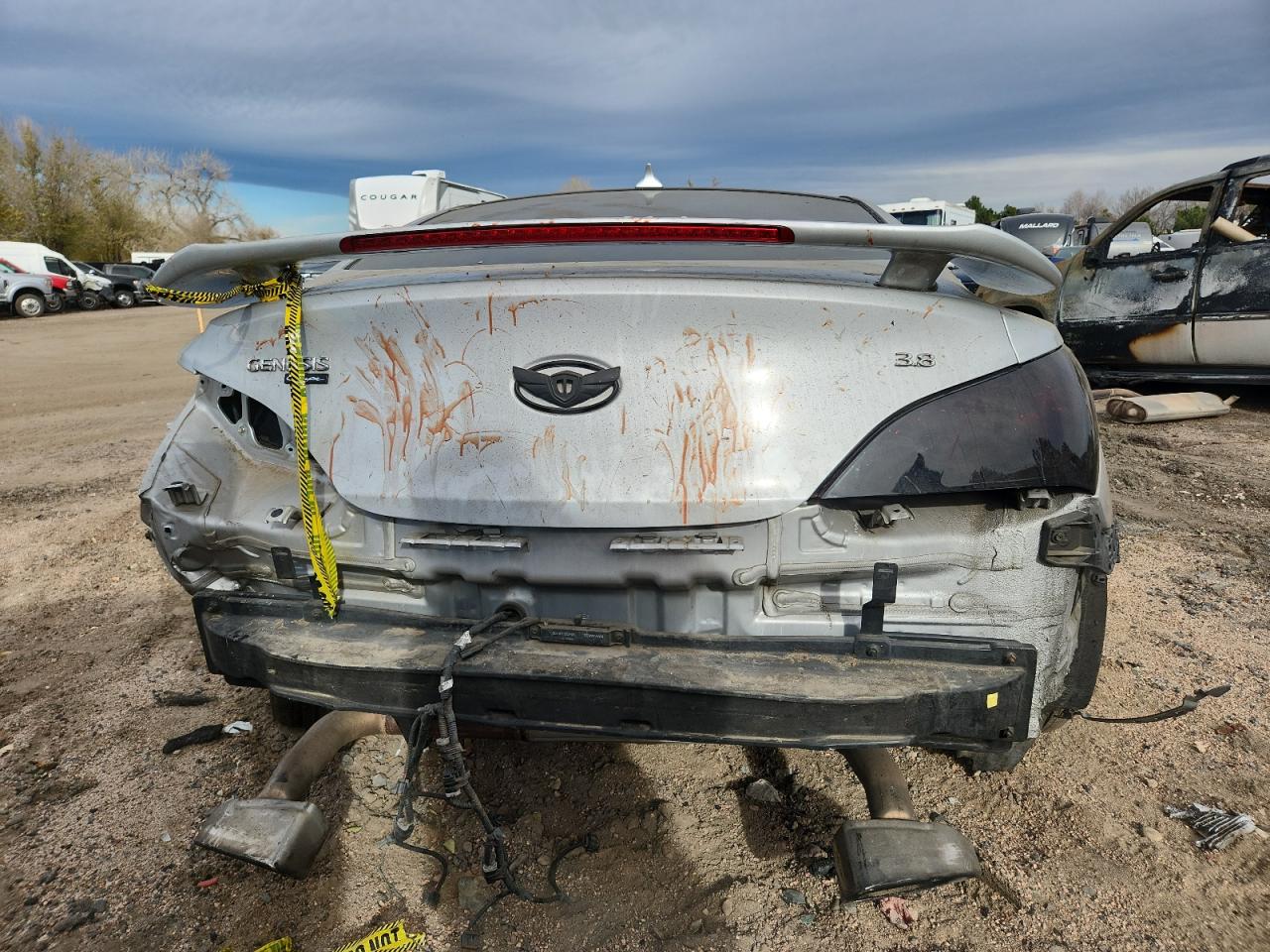 2014 Hyundai Genesis Coupe 3.8L VIN: KMHHU6KJXEU115345 Lot: 92628465