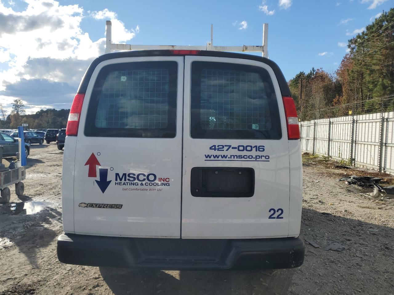 2022 Chevrolet Express Delivery Van VIN: 1GCWGAFP1N1146781 Lot: 92235715