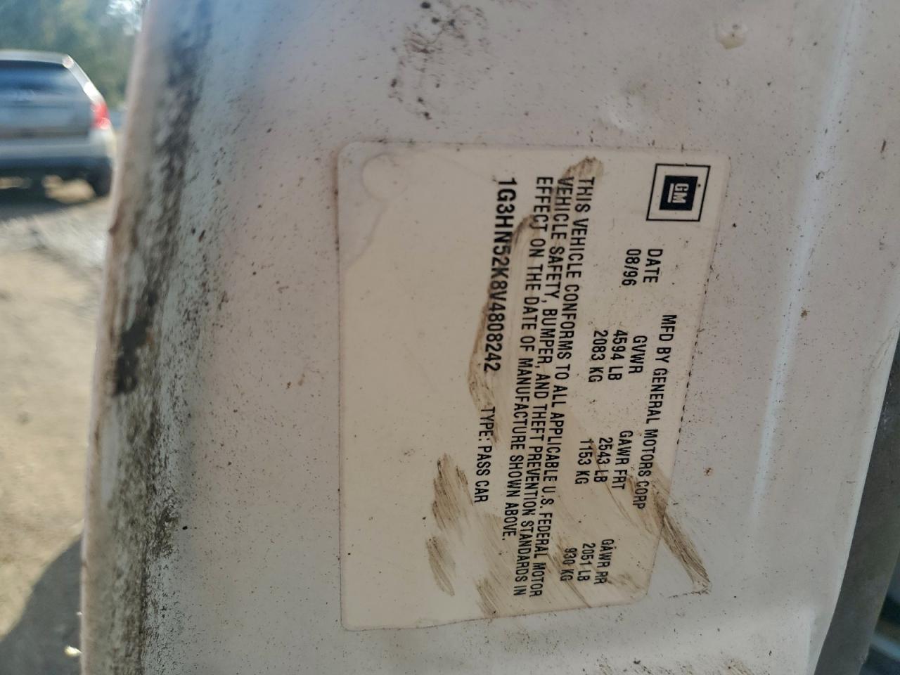 1997 Oldsmobile 88 Base VIN: 1G3HN52K8V4808242 Lot: 90514455