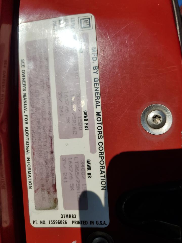 1988 Chevrolet Gmt-400 K1500 VIN: 1GCDK14K4JZ295291 Lot: 91275345