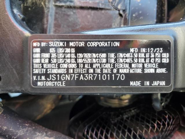 2024 SUZUKI GSX-R600   