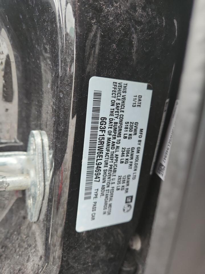 2014 Chevrolet Ss VIN: 6G3F15RW6EL946947 Lot: 93651305