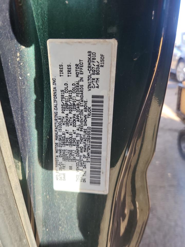 2001 Toyota Tacoma Xtracab VIN: 5TEWN72N11Z835510 Lot: 92598565