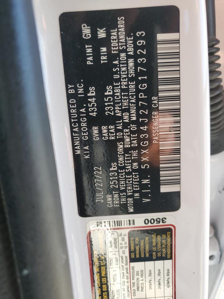 2023 Kia K5 Ex VIN: 5XXG34J27PG173293 Lot: 92538655